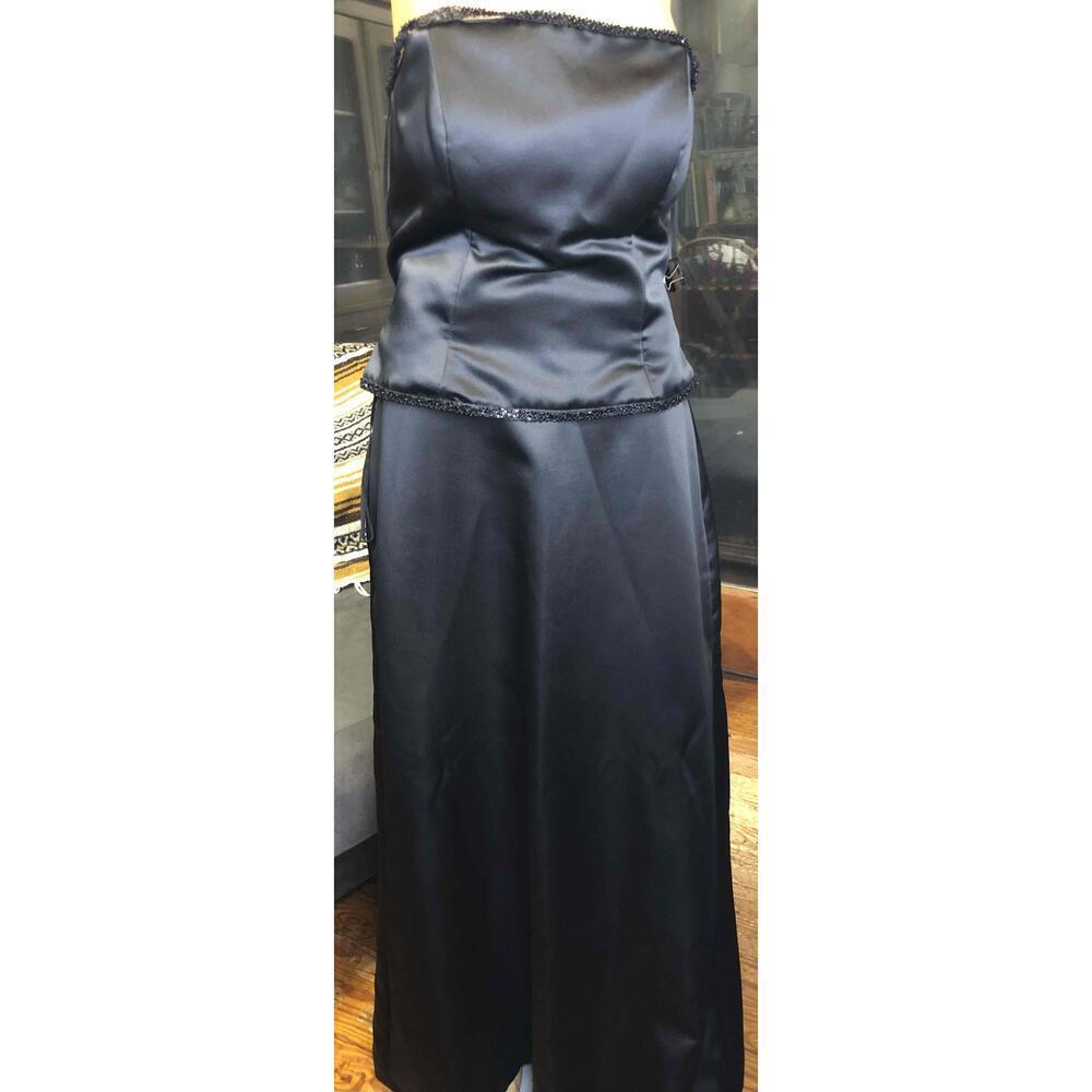 Sycreations Black Cream Beaded Embellishment Dress Size 12